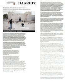 Reclaiming Jerusalem's no-man's-land / By Nir Hasson